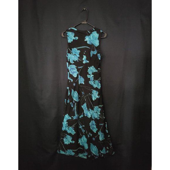 Premier International Ladies Sleeveless black & Teal Casual Dress S (6-8) - Picture 2 of 7